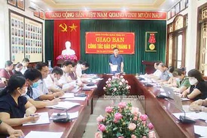 Giao ban công tác báo chí tháng 8