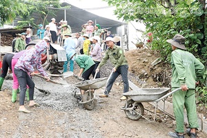 Tường Phù tăng tốc về đích nông thôn mới