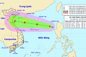 Áp thấp khả năng mạnh thành bão trong 24 giờ tới