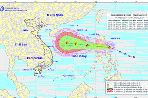 Bão Saudel sắp đi vào Biển Đông