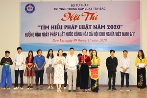 Trường Trung cấp Luật Tây Bắc: Tổ chức Hội thi “Tìm hiểu pháp luật năm 2020”