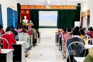 Tập huấn nghiệp vụ công tác Hội cho 90 hội viên phụ nữ