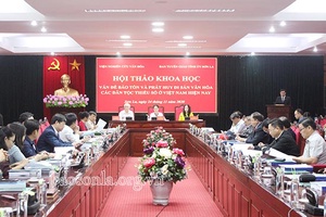 Hội thảo khoa học "Vấn đề bảo tồn và phát huy di sản văn hóa các dân tộc thiểu số ở Việt Nam hiện nay"