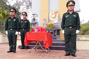 Quỳnh Nhai: Đón nhận, an táng hài cốt liệt sĩ Lò Văn Dấu