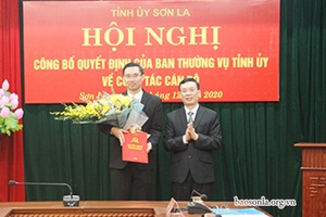 Trưởng ban Tổ chức huyện ủy Vân Hồ được bổ nhiệm làm Phó Chánh văn phòng tỉnh ủy