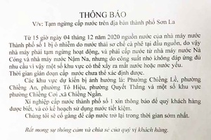 Nhà máy nước Thành phố số 1 tạm ngừng hoạt động: Người dân cần sử dụng nước tiết kiệm