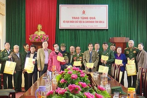 Trao tặng 25 suất quà cho nạn nhân chất độc da cam/dioxin