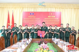 Son La Border Guard holds annual meeting with Laos’ Houaphanh Military Command