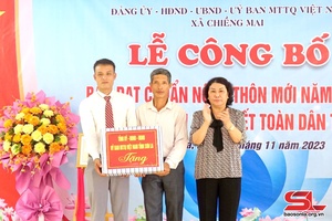 Đồng chí Phó Chủ tịch Thường trực UBPX tỉnh côngv hnuz grâuv pax Tas nro pêx xênhv thôngx siaz cxuô hair nênhs Mai Sơn