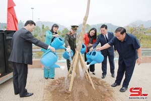 Sơn La ók quân púk cò mạy mâng Đảng, mâng mua xuần pì máư 2024