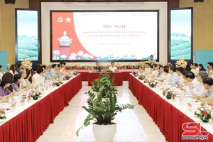 Giao ban nả vịa Tổ chức tẳng tánh Đảng 14 tỉnh, thanh phố nẳng phổng miên Bắc