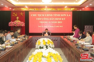 Chủ tịch UBND tỉnh tiếp công dân định kỳ tháng 11