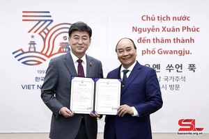 'Lễ chào mừng và công bố Ngày Việt Nam của thành phố Gwangju, Hàn Quốc