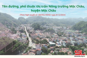 (Inforgraphic) - Đặt tên đường, tên phố thuộc thị trấn Nông trường Mộc Châu, huyện Mộc Châu - đợt 3