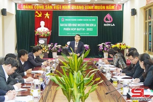  Phiên họp quý IV, Ban đại diện Hội đồng quản trị Ngân hàng chính sách xã hội tỉnh