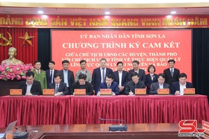 Ký cam kết thực hiện quản lý tài nguyên và bảo vệ môi trường