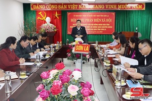 Hội nghị phản biện xã hội về một số chính sách khuyến khích hỗ trợ đầu tư trên địa bàn tỉnh