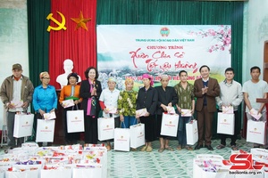 Trung ương Hội Nông dân Việt Nam thăm, tặng quà tại xã Mường Men
