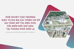 Phê duyệt chủ trương đầu tư dự án Cải thiện cơ sở hạ tầng đô thị ứng phó với biến đổi khí hậu tại thành phố Sơn La