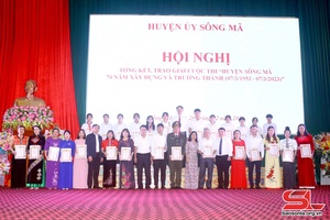 Trao giải cuộc thi “Huyện Sông Mã 70 năm xây dựng và trưởng thành”