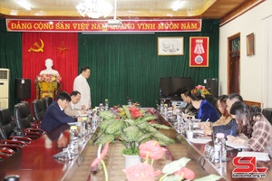 Ban kiểm tra Trung ương Hội Nhà báo Việt Nam làm việc với Hội Nhà báo tỉnh Sơn La