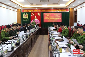 Đoàn liên ngành Công an – Y tế - Lao động, Thương binh và Xã hội tỉnh Lai Châu trao đổi kinh nghiệm tại Công an tỉnh Sơn La