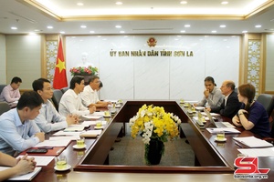 Đoàn công tác của Cơ quan phát triển Pháp làm việc với tỉnh Sơn La
