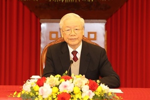 Tổng Bí thư Nguyễn Phú Trọng điện đàm cấp cao với Tổng thống Hoa Kỳ Joe Biden