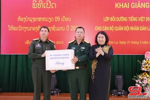 Khai giảng lớp bồi dưỡng tiếng Việt cho cán bộ, quân nhân thuộc lực lượng vũ trang nước CHDCND Lào