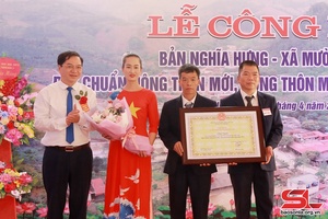 Bản Nghĩa Hưng đạt chuẩn nông thôn mới kiểu mẫu