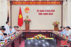 Đồng chí Phó Chủ tịch UBND tỉnh làm việc tại tỉnh Ninh Bình
