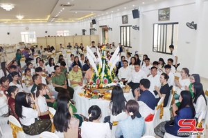 Chào mừng Tết cổ truyền Bunpimay nước CHDCND Lào năm 2023