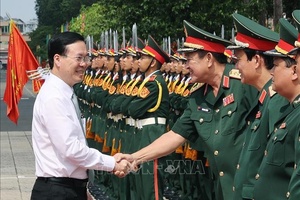 Chủ tịch nước Võ Văn Thưởng thăm và làm việc tại Quân khu 9