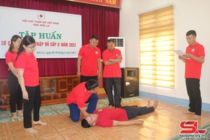 Tập huấn sơ cấp cứu chữ thập đỏ cấp II