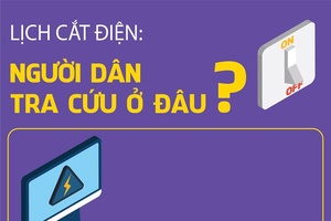 Lịch cắt điện: Người dân tra cứu ở đâu?