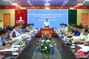 Kiểm tra phòng, chống và kiểm soát ma túy tại huyện Bắc Yên