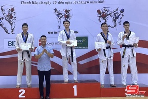 Sơn La đoạt 4 huy chương tại Giải vô địch Taekwondo quốc gia năm 2023