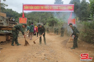 Quân đội chung sức xây dựng nông thôn mới