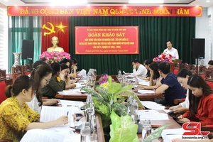 Đoàn khảo sát Ủy ban Trung ương MTTQ Việt Nam làm việc với Ủy ban MTTQ Việt Nam thành phố Sơn La