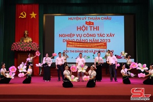 Hội thi nghiệp vụ công tác xây dựng Đảng huyện Thuận Châu