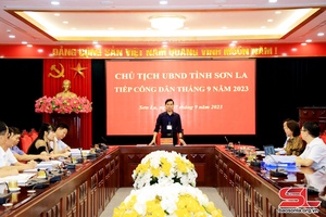 Đồng chí Hoàng Quốc Khánh, Chủ tịch UBND tỉnh tiếp công dân