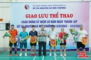 Giao lưu thể thao kỷ niệm 20 năm Ngày thành lập Sở Tài nguyên và Môi trường