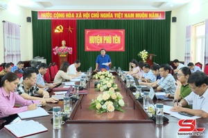 Đoàn giám sát HĐND tỉnh làm việc tại huyện Phù Yên
