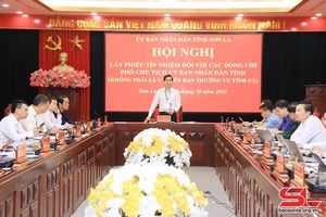 Hội nghị lấy phiếu tín nhiệm đối với các đồng chí Phó Chủ tịch UBND tỉnh