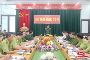 Kiểm tra công tác chuẩn bị diễn tập tại huyện Bắc Yên