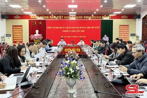 Hội nghị BCH Đảng bộ huyện Bắc Yên phiên chuyên đề