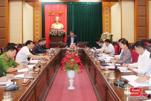 Đồng chí Phó Bí thư Thường trực Tỉnh ủy làm việc với Ban Thường vụ Huyện ủy Quỳnh Nhai 