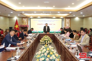 Phiên họp thứ 36 Thường trực HĐND tỉnh