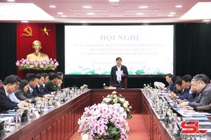 Hội nghị Ban Chỉ đạo về phát triển thành phố Sơn La theo định hướng đô thị loại I và phát triển xanh, nhanh, bền vững