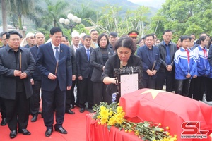 Lễ bàn giao, đón nhận, truy điệu và an táng hài cốt liệt sĩ tại huyện Sông Mã